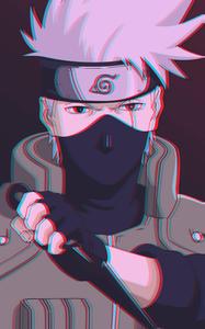 Cool Kakashi Glitch Art cool kakashi wallpaper