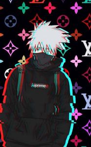 Cool Kakashi Wearing Dope Supreme cool kakashi wallpaper