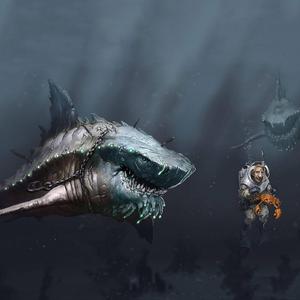 Cool Marine Art iPad Display ipad wallpaper