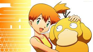 Cool Pokemon Psyduck And Owner Misty cool pokemon wallpaper