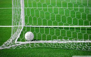 Cool Soccer Ball At Goal cool soccer wallpaper