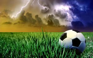 Cool Soccer Ball At Grassland cool soccer wallpaper