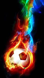 Cool Soccer Ball On Fire cool soccer wallpaper