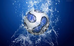 Cool Soccer Ball Water Effect cool soccer wallpaper