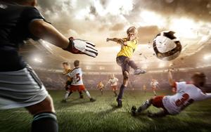 Cool Soccer Game Painting cool soccer wallpaper