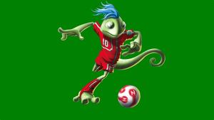 Cool Soccer Lizard Mascot cool soccer wallpaper