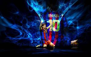 Cool Soccer Messi Blue Abstract cool soccer wallpaper