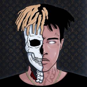Cool Xxxtentacion With Half A Skull cool xxxtentacion wallpaper
