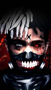 Cool Xxxtentacion With Teeth Mask cool xxxtentacion wallpaper