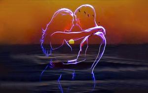 Couple Romantic Love Digital Art romantic love wallpaper