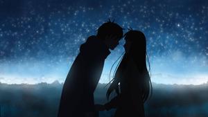 Couple Silhouette Anime Aesthetic anime aesthetic wallpaper