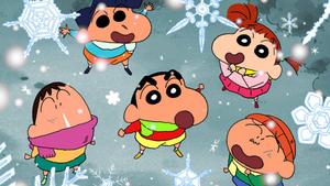 Crayon Shin Chan In Winter crayon shin chan wallpaper