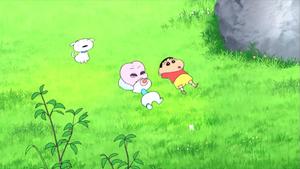 Crayon Shin Chan Shinnosuke And Alien crayon shin chan wallpaper