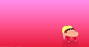Crayon Shin Chan Shinnosuke In Pink crayon shin chan wallpaper