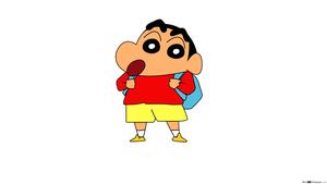 Crayon Shin Chan Shinnosuke In White crayon shin chan wallpaper