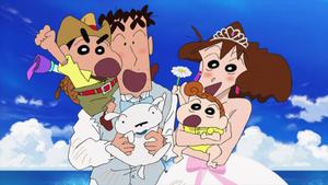Crayon Shin Chan Shinnosuke's Family crayon shin chan wallpaper