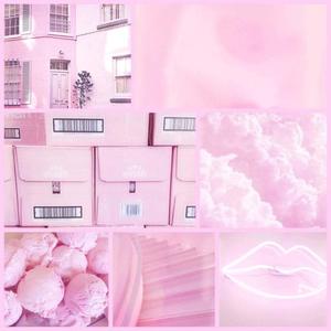 Create a beautiful pastel look with dressed in pink and baby blue pastel aesthetic wallpaper