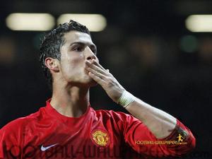 Cristiano Ronaldo Blowing a Kiss  Wallpaper