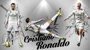 Cristiano Ronaldo in action during a football match Wallpaper