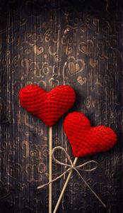 Crochet Hearts Love Phone love phone wallpaper