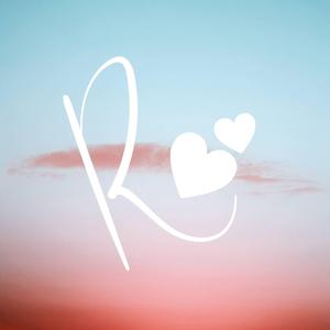Cursive R Name Sunset name wallpaper