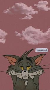 Cute Aesthetic Cartoon Bored Tom cute aesthetic cartoon wallpaper