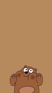 Cute Aesthetic Cartoon Grizzly Bear cute aesthetic cartoon wallpaper