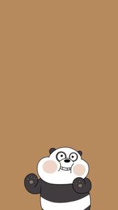 Cute Aesthetic Cartoon Panda Bear cute aesthetic cartoon wallpaper