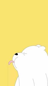 Cute Aesthetic Cartoon Playful Ice Bear cute aesthetic cartoon wallpaper