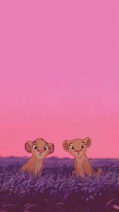Cute Aesthetic Cartoon Simba And Nala cute aesthetic cartoon wallpaper