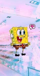 Cute Aesthetic Cartoon SpongeBob Heart Emoji cute aesthetic cartoon wallpaper