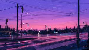 Cute Aesthetic Night Streets cute aesthetic wallpaper