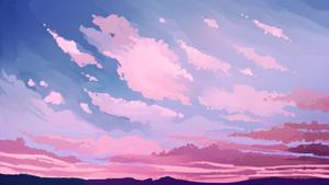 Cute Aesthetic Sky Digital Artwork cute aesthetic wallpaper