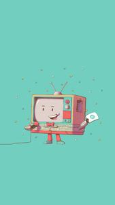 Cute Animated TV Aesthetic Phone cute aesthetic phone wallpaper
