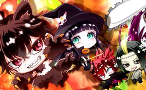 Cute Anime Boy in a Halloween Costume anime boy wallpaper