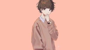 Cute Anime Boy With Brown Hair cute anime wallpaper
