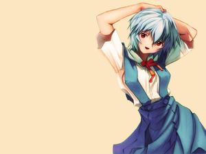Cute Anime Girl In Blue Uniform cute anime wallpaper