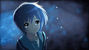 Cute Anime Girl In Snow animated wallpaper
