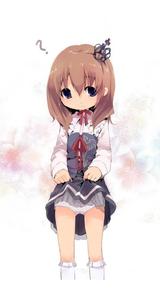 Cute Anime Girl iPhone With Skirt cute anime girl iphone wallpaper