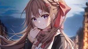 Cute Anime Girl Shooting Bow And Arrow anime girl wallpaper