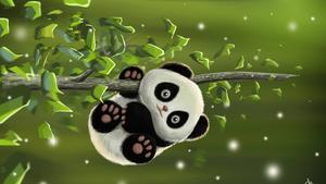 Cute Baby Panda Art cute wallpaper