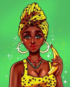 Cute Black African Girl Art cute black girl wallpaper