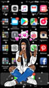 Cute Black Girl Screen Display cute black girl wallpaper