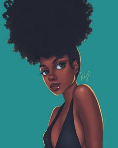 Cute Black Girl With Coiled Hair cute black girl wallpaper