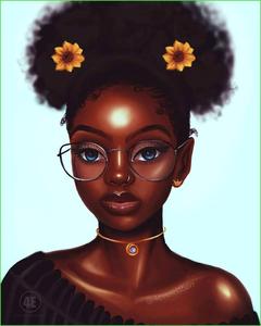 Cute Black Glossy Skinned Girl cute black girl wallpaper