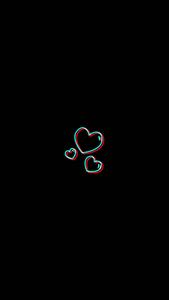 Cute Black Minimalist Hearts cute black wallpaper