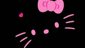 Cute Black Minimalist Hello Kitty cute black wallpaper