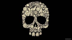 Cute Black Skull Mandala cute black wallpaper