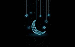 Cute Black Stars And Moon cute black wallpaper