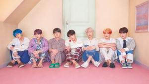 Cute BTS Group Sitting Together On The Attic cute bts group wallpaper